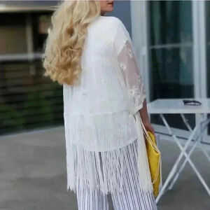 Cream Lace Kimono